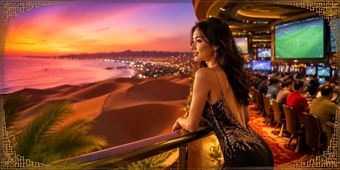 Người dùng tại Mũi Né thực hiện cá cược trực tuyến trong không gian nghỉ dưỡng